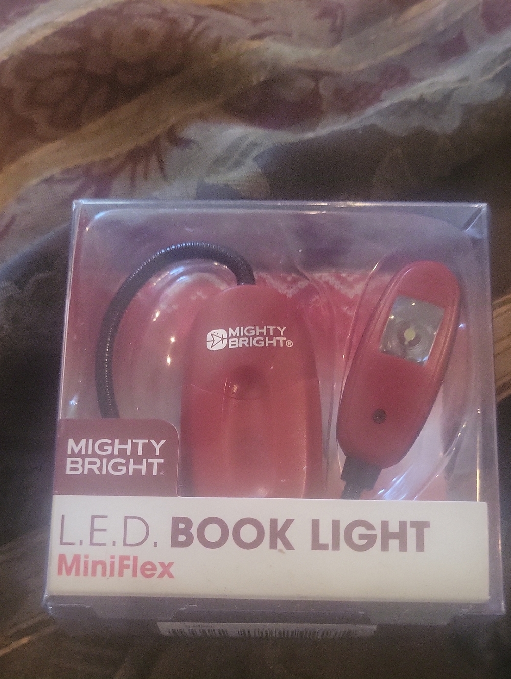 Miniflex Book Light Might Bright Clips On Books In Dark Boxed Tagged Color Red